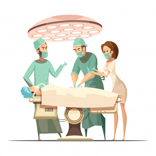 surgery-design-cartoon-retro-style-with-operating-lamp-medical-staff-patient-table_1284-17683