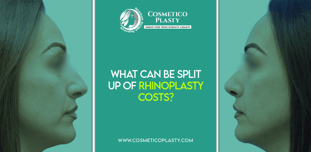 Split up of rhinoplasty costs